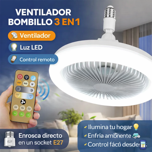 Lampara Ventilador 3 en 1