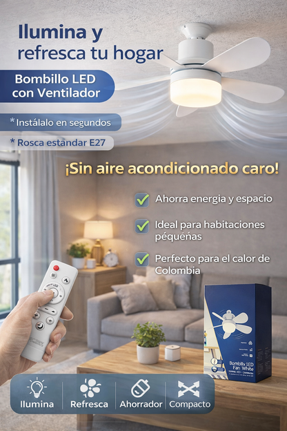 VentiladorBombillo™💡 5 aspas