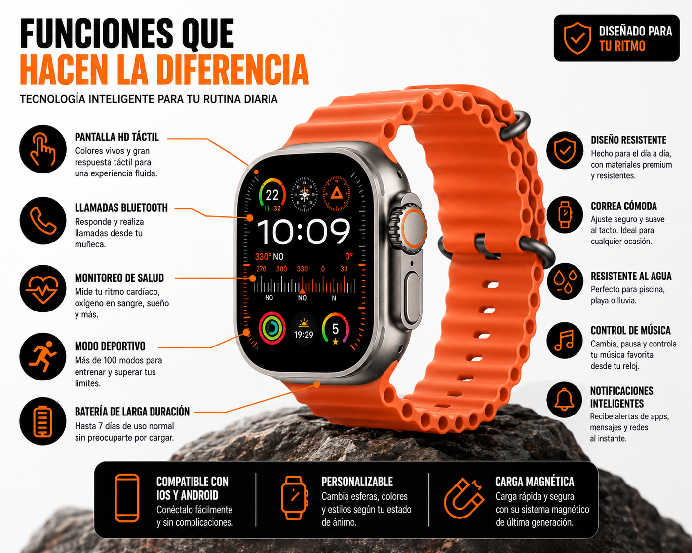 Smartwatch T500 Ultra